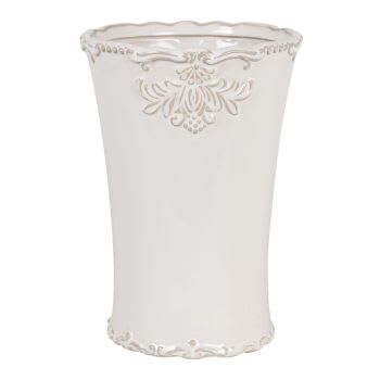 Aristide - Vaso in ceramica bianca H 23 cm ARISTIDE