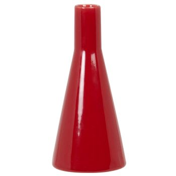 LENA - Vaso in gres rosso alt. 17 cm