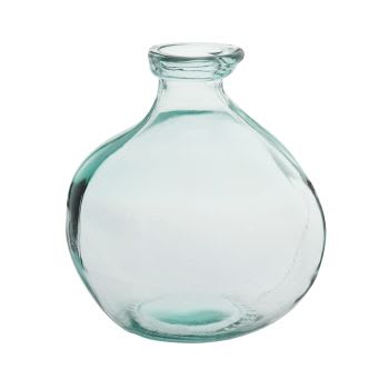 Vaso sferico in vetro, Alt. 19 cm