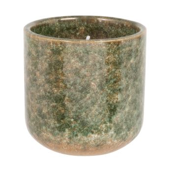 WOODS - Vela perfumada em copo de cerâmica verde