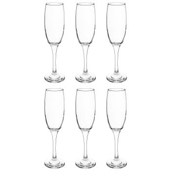 Venue - Lote de 6 - Flute de champanhe de vidro VENUE