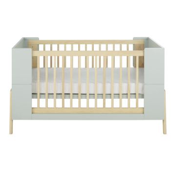 Mimizan - Verstellbares, zweifarbiges Baby-Gitterbett, 70x140