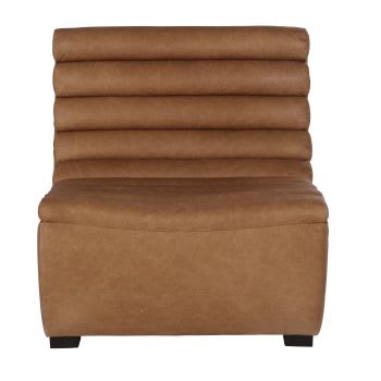 Vigo - 1-Sitzer-Sofa mit camelfarbenem Lederbezug