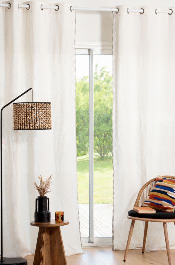 ALINA - Vorhang mit Ösen, ecru, 1 Vorhang, 140x250cm