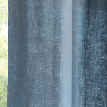 OEKO-TEX® Monde Ösen Vorhang du gewaschenem Maisons aus Leinen, 130x300cm, Vorhang, mit | zertifiziert 1 Vanillegelber