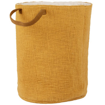 ASLI - Wäschekorb aus brauner Baumwolle