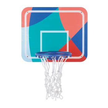 CHRIS - Wanddeko Basketballkorb, mehrfarbig, 46x38cm