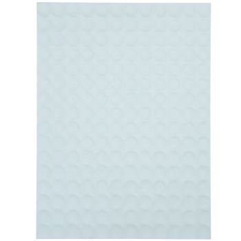 MAPOYA - Wanddeko mit Reliefmotiv, hellblau, 45x61cm