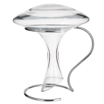 Weindekanter aus Glas 0,2L mit Gestell aus Metall