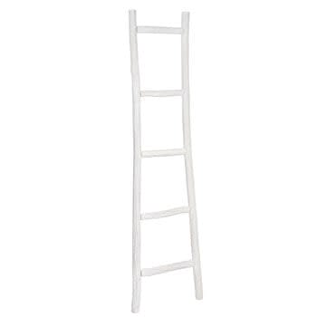 Witte decoratieve eiken ladder