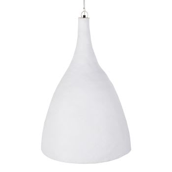 Witte gerecycleerde papieren hanglamp D51