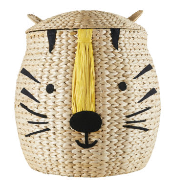 MINI JUNGLE - Woven Seagrass Tiger Basket