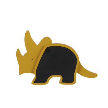 YUMA - Ardoise dinosaure jaune moutarde et noire