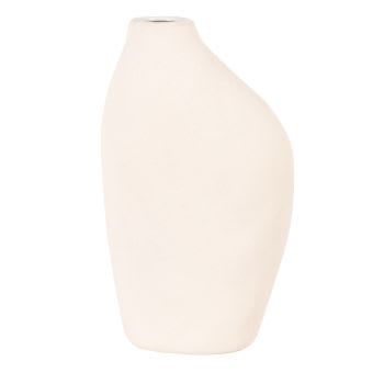 ZADAR - Vase aus weißem Steingut, H25cm