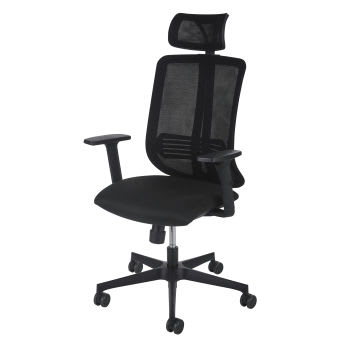 Tufo Business - Zwarte bureaustoel voor professioneel gebruik