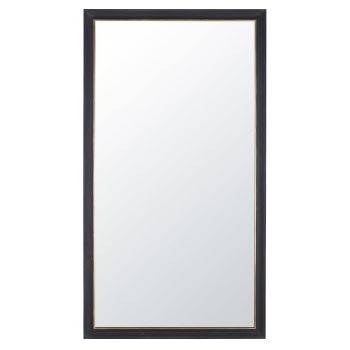 MADURA - Zwarte en goudkleurige spiegel, 118 x 212 cm