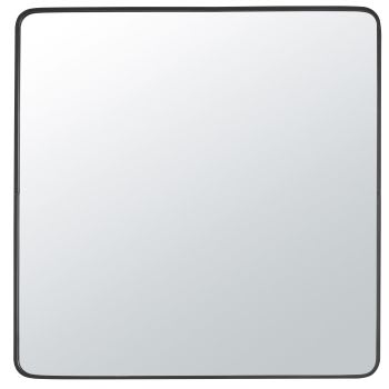 ARTEMIS - Zwarte metalen spiegel 120 x 120 cm