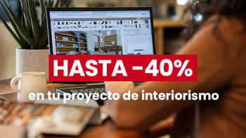 Últimas rebajas: -40% en tu proyecto de interiorismo