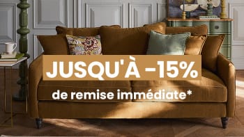 Jusqu’à -15% de remise supplémentaire sur tous les produits, y compris les Soldes*