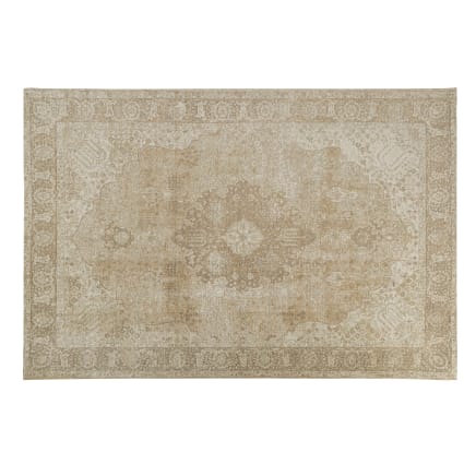 Alfombra vintage tejida en jacquard beige 155 x 230 VINTAGIO