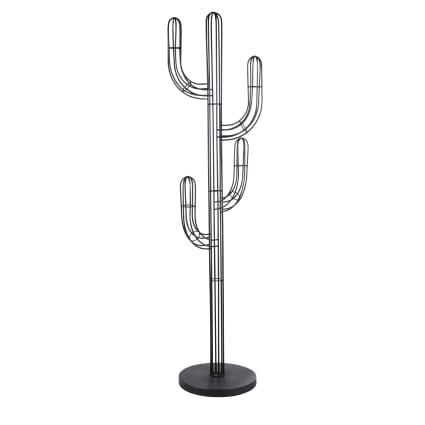 HAKU Möbel Appendiabiti A Muro In Metallo E Alluminio - 7 Ganci, 70 Cm, Nero, Moderno, Carico Max 5 Kg Per Gancio - 4