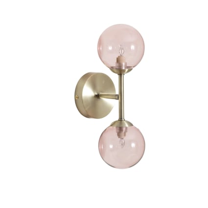 Applique Murale Laiton Vieilli Réglable – Verre Blanc Rose, E14, Style Victorien