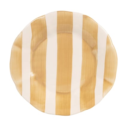 Lot de 6 assiettes à desserts en grès jaune 20,5cm OGO Living - Mr