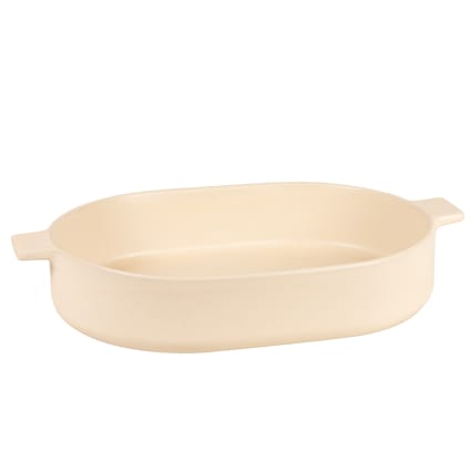 Backform aus Steinzeug, beige