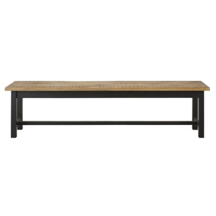 Banc Massif Manguier Miliboo – Industriel 140cm Pour Salon Ou Salle à Manger