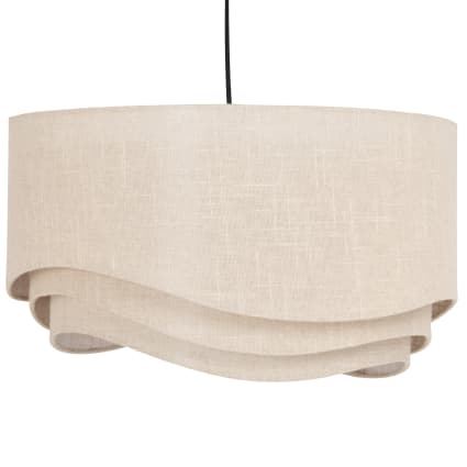 Beige Pendelleuchte, Ø50 cm Wavea