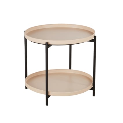Beistelltisch aus Metall, beige Taina