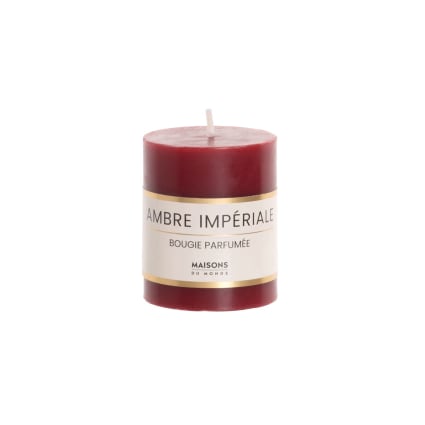 Lot De 6 Bougies Rouges Bordelaises - 21cm X 2cm - Décoration Intérieure Sans Parfum