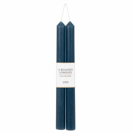 pajoma Lot de 4 bougies cannelées de qualité supérieure - Durée de combustion : 19 heures (nude