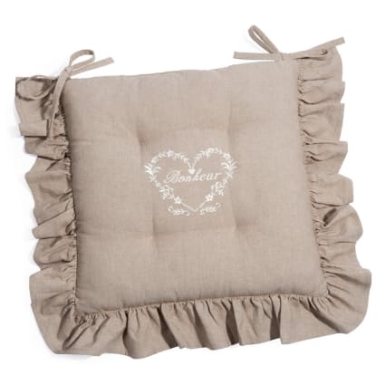 Cuscini Coprisedia 40x40 sfoderabili con Volant Shabby Chic country Im