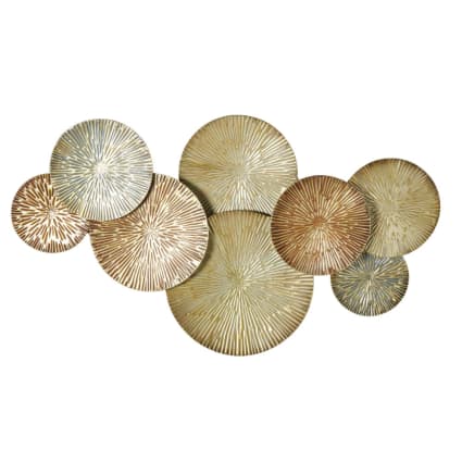 Decorazione in Metallo e Legno Volti 1, Metallo, Marrone, Seven Design | Leroy Merlin