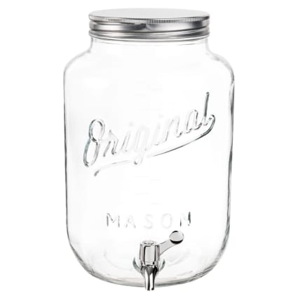 Distributeur De Boisson En Verre Transparent – Pichet Avec Couvercle, Sans Robinet