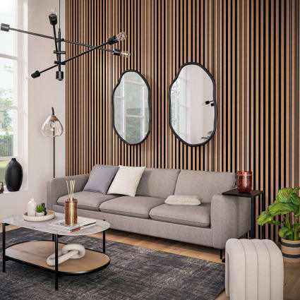 Divano a posti grigio chiné City Maisons du Monde