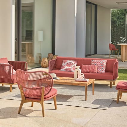 Sofa Divano Da Terra Divano Da Giardino In Corda Intrecciata