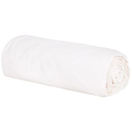 Drap-housse 160x200 Cm, Hauteur 35 Cm – Coton 57 Fils/cm² – Ivoire (Housse De Rêve)