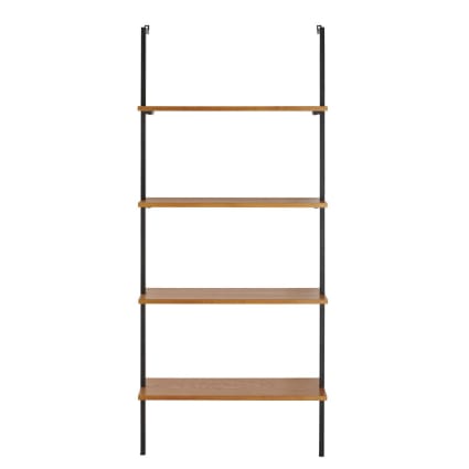 Étagère murale JORDI, RETRO FACTORY - Bois et noir - Veo shop