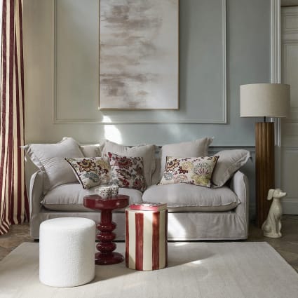 heimtexland ® Lusgordijn, plooiband, effen, bordeauxrood, HxB 245 x 140 cm, ondoorzichtig, lichtdoorlatend, Oeko-Tex type 117