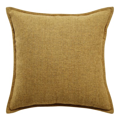 Kissen, ockergelb, 45x45cm Chenille