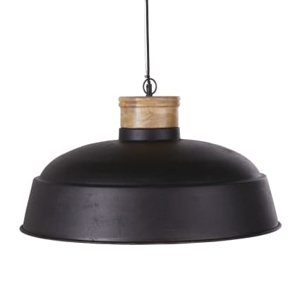 Lampadario A Sospensione Industriale STOEX – Paralume In Metallo Nero, Corda Regolabile 100 Cm