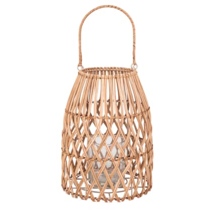 Laterne aus Rattan, H26cm Conquistador