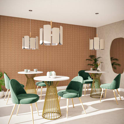 Miroir organique en métal doré 75x130 SORANA | Maisons du Monde