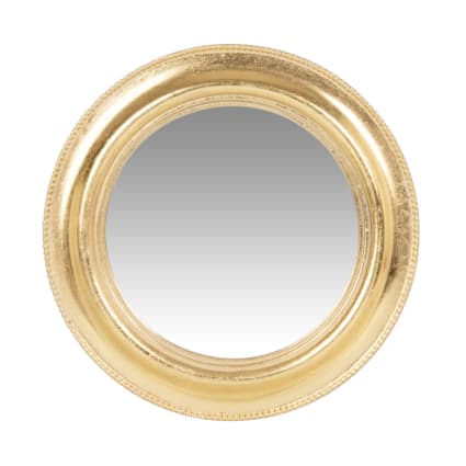 Miroir soleil convexe noir et doré 20cm | Leroy Merlin