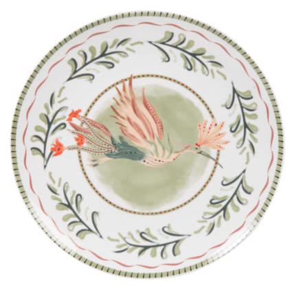 Plat Céramique Rouge Artisanal 19 Cm - Brillant - Occasion