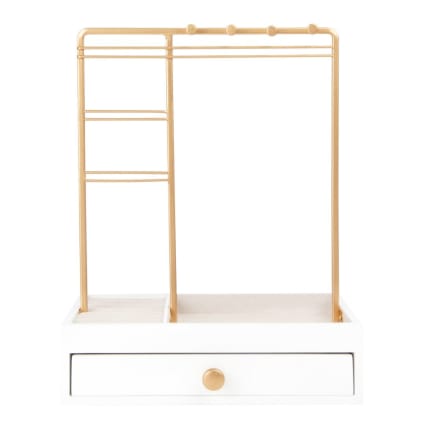 Yizhichu1990 Plateau de rangement en acier inoxydable pour cosmétiques, bijoux, bijoux, bijoux, gâteaux, collations (argent, taille S