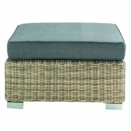 Pouf da giardino in resina intrecciata riciclata St Raphaël