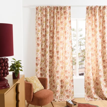 Rideau à motif floral - EXOTIC - SONOLYS - à oeillets / en polyester